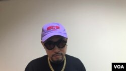 FILE - Yao Chung-jen, stage name MC Hot Dog, on April 7, 2020. (Ralph Jennings/VOA)