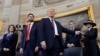 Donald Trump lors de sa cérémonie d'investiture au Capitole le 20 janvier.