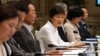 박근혜 한국 대통령이 7일 청와대 영빈관에서 열린 통일준비위원회 제1차 회의를 주재하며 모두발언하고 있다.