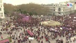 Miles de mujeres marcharon en Madrid y otras ciudades españolas