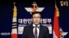서울 용산 국방부 청사에서 정례 브리핑을 하고 있는 문상균 한국 국방부 대변인. (자료사진)