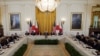 Presiden AS Joe Biden menjamu Presiden Filipina Ferdinand Marcos Jr. dan Perdana Menteri Jepang Fumio Kishida pada pertemuan puncak trilateral di Gedung Putih, Washington, D.C., 11 April 2024. (REUTERS/Kevin Lamarque)