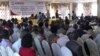 Une présentation lors du Forum de la paix à Bukavu, le 19 novembre 2018. (VOA/Ernest Muhero)