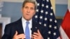 U.S. Secretary of State John Kerry makes remarks during a press availability with Britain's Foreign Secretary Philip Hammond (not pictured) at the State Department in Washington October 8, 2014. 