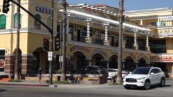 This strip mall on Valley Road in the San Gabriel Valley of California is in a busy shopping area with lots of restaurants, grocery stores, retail and services.