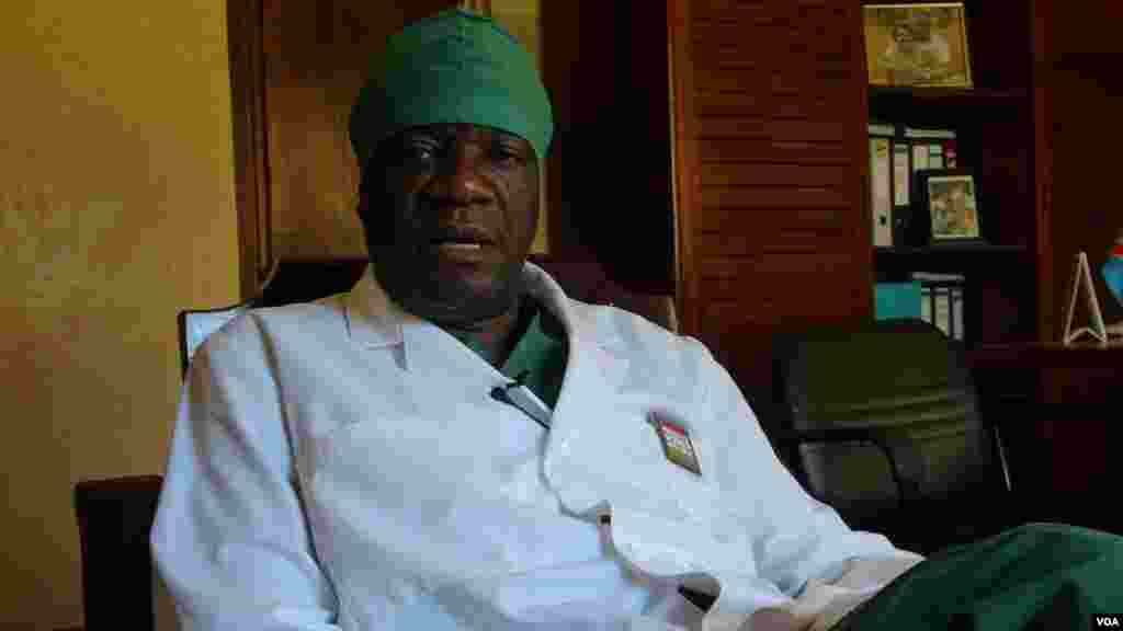 Dénis Mukwege, le gynécologue-chirurgien congolais à l'hopital Panzi, dans l'Est de la RDC où des centaines de milliers des femmes ont été vicitmes de viols et autres violences sexuelles depuis que des conlits armés se succèdent dans cette partie du Congo.