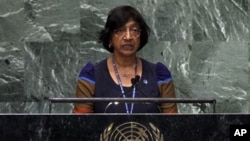 Menurut Komisaris Tinggi PBB untuk HAM, Navi Pillay, kejahatan perang dan kejahatan terhadap kemanusiaan di Suriah telah dan masih terus dilakukan, dan harus diselidiki (foto: dok).