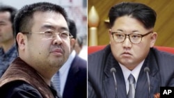  Kim Jong Nam et Kim Jong Un.