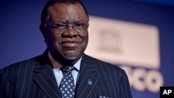 Rais wa Namibia Hage Geingob.