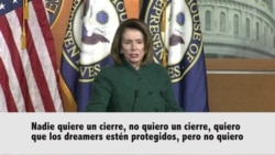 Pelosi: "Nadie quiere un cierre de gobierno"
