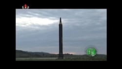 North Korea launches a test missile over Japan, August 29, 2017