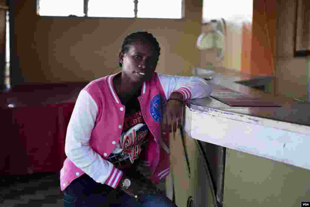 Lilian, 28, is a transgender woman. "My family understands my condition and sometimes they tease me, telling me to get married," Lilian said. "I love my family and they love me. But when I go to a job interview, employers will comment on my physical appearance and refuse to hire me. That is why most of the time, I don't have a job." (Photo: H. Elrasam/VOA)