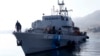Greek Coast Guard vessel Agios Efstratios, carrying refugees and migrants following a rescue operation, approaches the port of the Greek island of Lesbos, Feb. 8, 2016. Picture taken Feb. 8, 2016. 