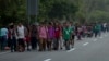 Miles de migrantes, centroamericanos en su mayoría, salieron de sus países en caravanas, intentando llegar a Estados Unidos para pedir asilo.