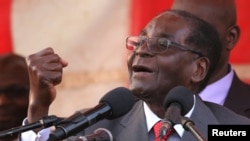 Le président Robert Mugabe du Zimbabwe, 24 septembre 2016. 