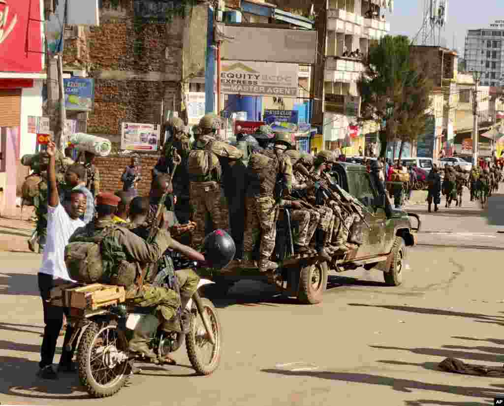 M23 rebels enter the center of east Congo's second-largest city, Bukavu, and take control of the South Kivu province administrative office.