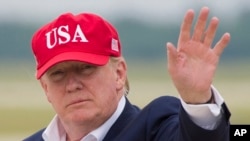 Le président Donald Trump dans le Maryland le 7 juin 2019.