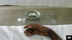 Seorang penderita AIDS di Kinshasa. Penelitian mendapati penyakit AIDS berawal di kota Afrika Tengah ini pada tahun 1920-an.