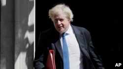 Aliyekuwa waziri wa mambo ya nje wa Uingereza, Boris Johnson, ambaye aklijiuzulu tarehe 9 mwezi Julai, 2018.