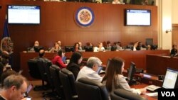 Pertemuan Organisasi Negara-Negara Amerika (OAS) untuk membahas situasi di Nikaragua, Rabu (11/7). 