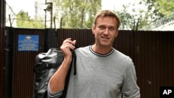 Pemimpin Oposisi Rusia, Aleksei Navalny di Moskow, Rusia, 11 Juli 2019. (Foto: dok).