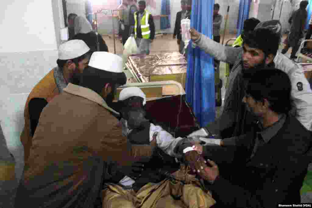 The attack injured more than 140 children and adults, Peshawar, Pakistan, Dec. 16, 2014.