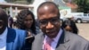 Mthuli Ncube, Zimbabwe’s new finance minister, talking to reporters after taking oath of office in Harare, Sept. 10, 2018. 