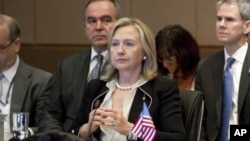 U.S. Secretary of State Hillary Rodham Clinton attends the Association of Southeast Asian Nations (ASEAN) Ministerial Meeting in Indonesia, July 22, 2011
