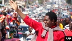 Le chef de l'opposition zambienne Hakainde Hichilema à Lusaka, Zambie, le 16 août 2017. 