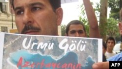 DAK İran səfirliyi qarşısında etiraz aksiyası keçirib