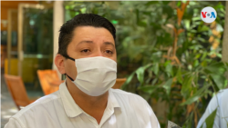 El líder campesino Medardo Mairena ha estado en los dos encuentros con funcionarios estadounidenses. Foto Houston Castillo, VOA