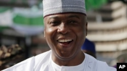 Le président du Sénat Bukola Saraki, lors d'un événement à Abuja, le 29 mai 2015.