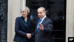 Firayi Ministan Birtaniya Theresa May da na Isra'ila Benjamin Netanyahu a London