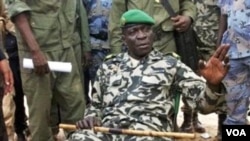 Pemimpin kudeta Mali, Kapten Amadou Haya Sanogo di Bamako, Mali.