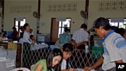 ရခိုင်ပြည်နယ်က မဲပေးမှု အခြေအနေ