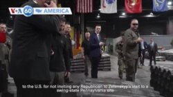 VOA60 America - NYC Mayor Eric Adams charged with taking bribes, illegal campaign funds from foreign sources