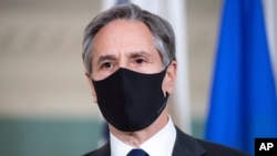 Arhiva - Državni sekretrar SAD Antony Blinken tokom sastanka sa ukrajinskim ministrom inostranih Dmitrom Kulebom, 5. avgusta 2021. u State Departmentu u Washingtonu.