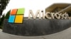 FILE - The Microsoft Corp. logo is seen outside the Microsoft Visitor Center in Redmond, Washington.