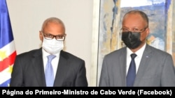 Presidente da República, José Maria Neves, e primeiro-ministro, Ulisses Correia e Silva, Palácio da Presidência, Cabo Verde (Foto de Arquivo)