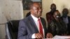 Zimbabwe opposition leader Douglas Mwonzora addressing journalists in Harare on May 4, 2021 (VOA/Columbus Mavhunga)