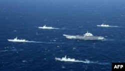 Latihan militer Angkatan Laut China di Laut Cina Selatan, 2 Januari 2017. (Foto: dok). 
