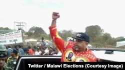 Le vice-président du Malawi, Saulos Chilima, a lancé son parti politique le United Transformation Movement (UTM), a Lilongwe, 21 juillet 2018. (Twitter/Malawi Elections)