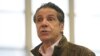 FILE - New York Gov. Andrew Cuomo speaks during a news conference at a vaccination site in the Brooklyn borough of New York, Feb. 22, 2021. 
