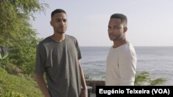 António e Fradick, do grupo Calema, São Tomé e Príncipe