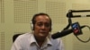 Dr. Meas Nee, Social Development Researcher in VOA studio in Phnom Penh as a guest for Hello VOA on August 29, 2016. 